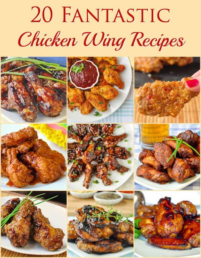 How to Make Perfectly Crispy Orange Ginger Wings at Home 20 Fantastic Chicken Wing Recipes Facebook Collage
